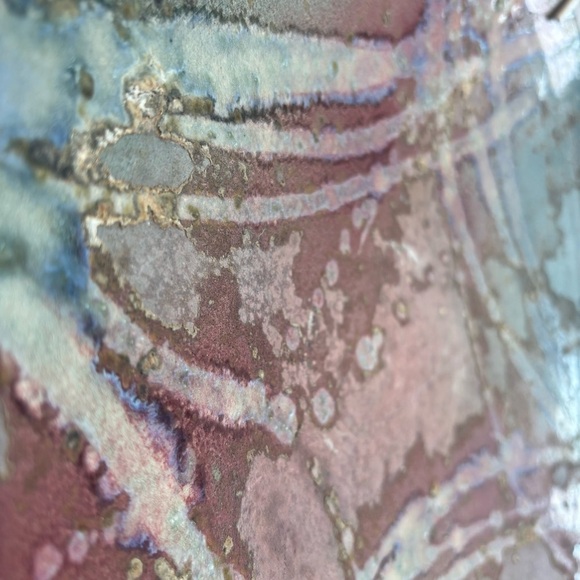 TONY EVANS Raku Pottery‎ Post Moden Decorative Textured Plate - Picture 6 of 13